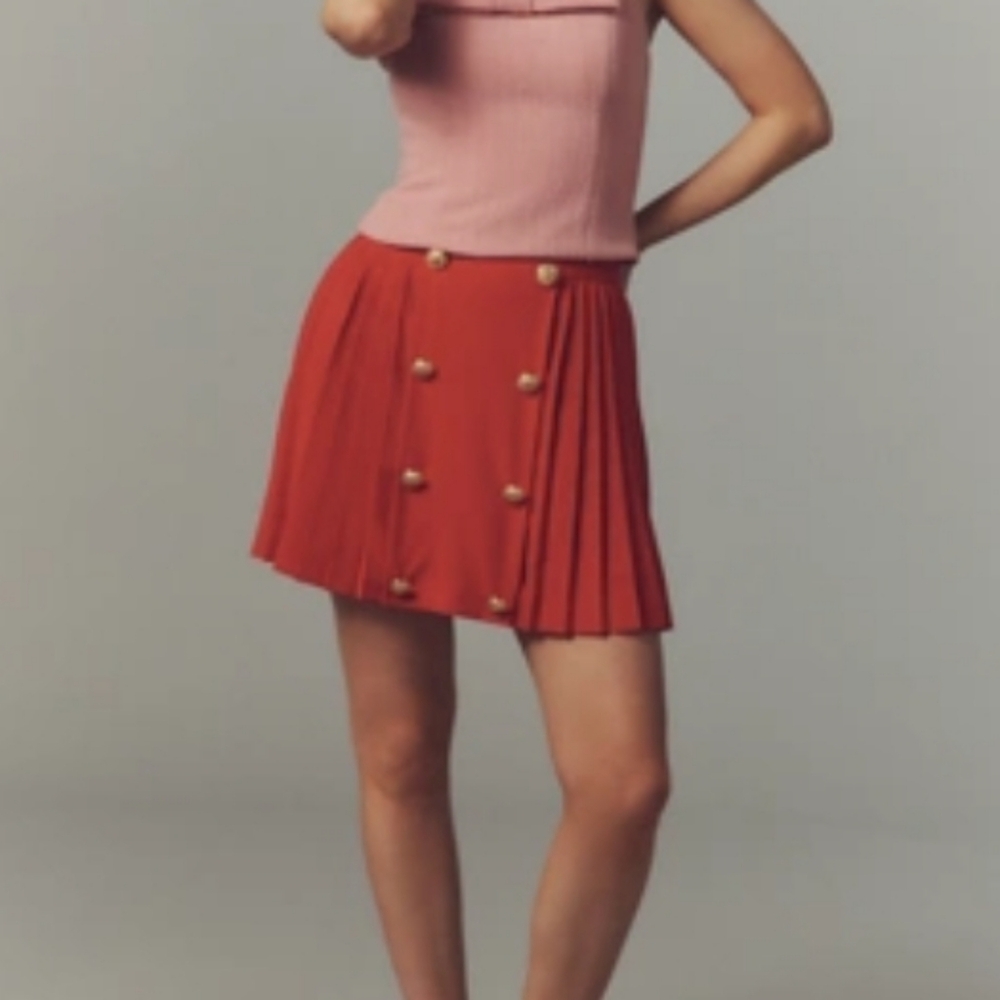 NWT Hutch Button-Front Mini Skirt